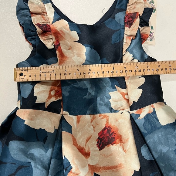 Iris and Ivy floral satin effect party dress for girls, size 6 NWT - Picture 7 of 9